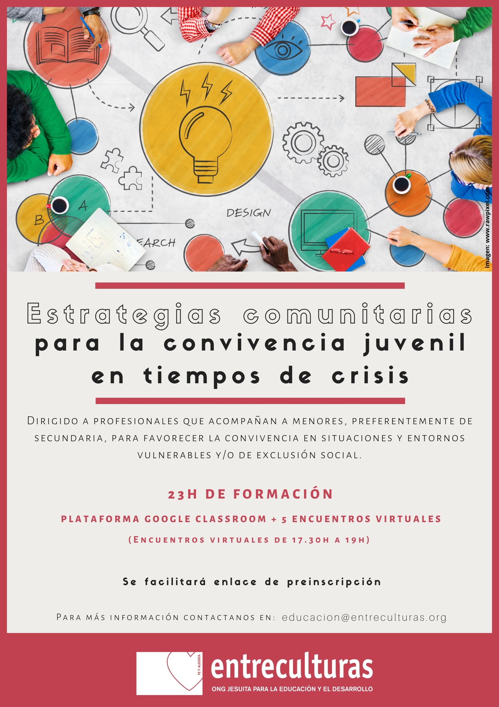 Acompañándonos para acompañar: Arrancamos el curso online sobre Estrategias Comunitarias para la Convivencia Juvenil en tiempos de Crisis