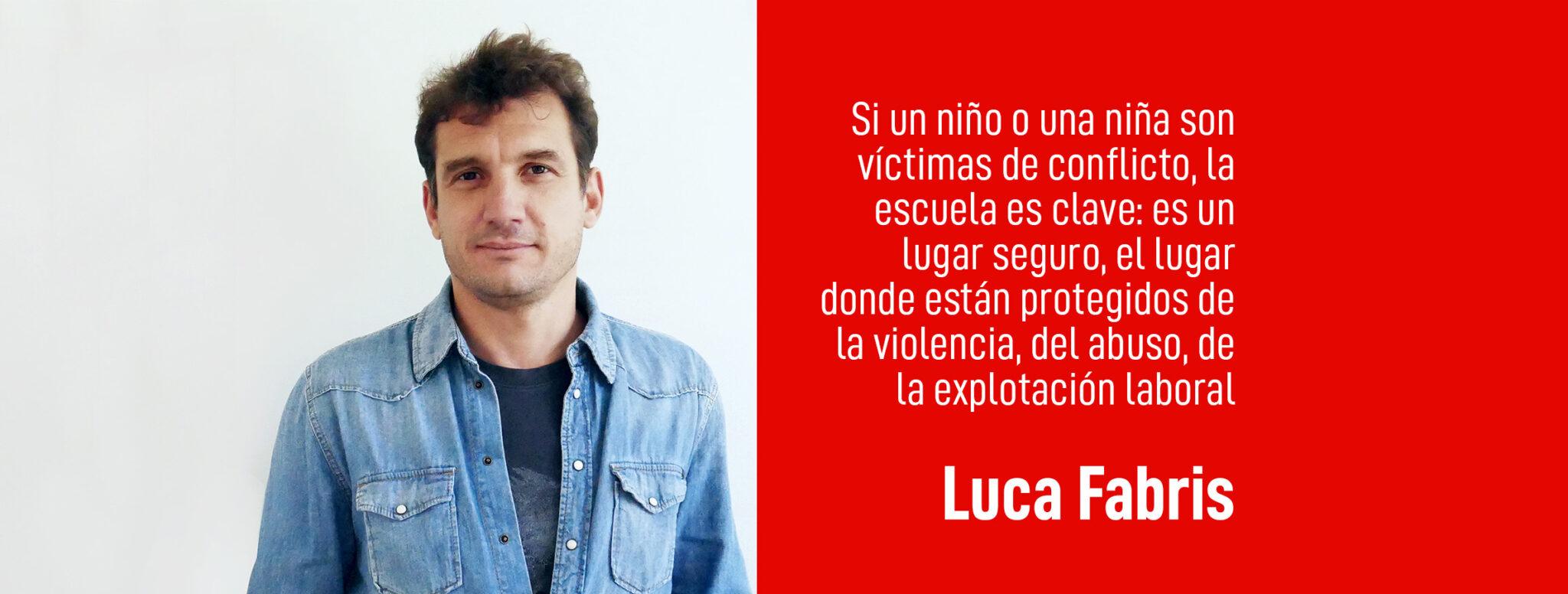 La educación es su mejor defensa: Luca Fabris analiza el vínculo entre desplazamiento forzoso y derecho a aprender
