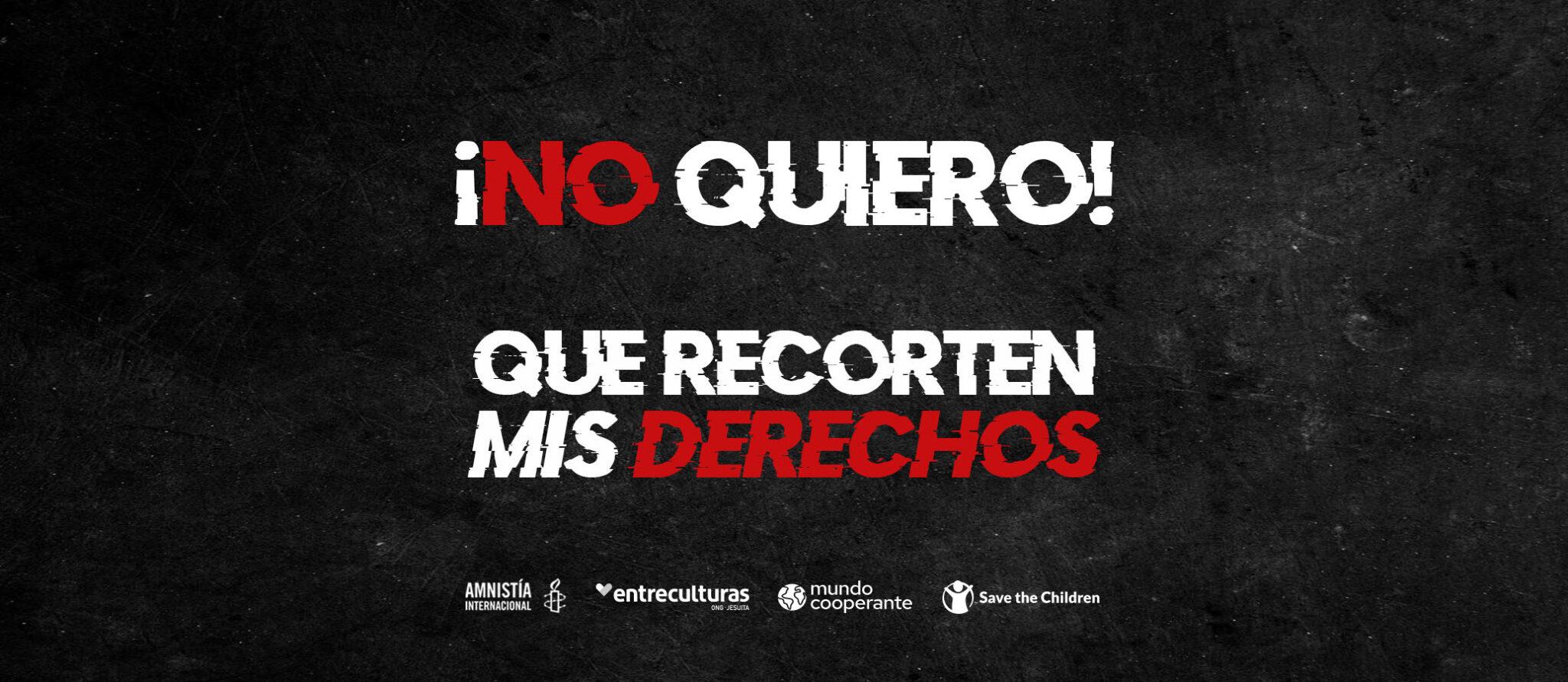 NO QUIERO QUE RECORTEN MIS DERECHOS