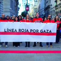 personas marchando